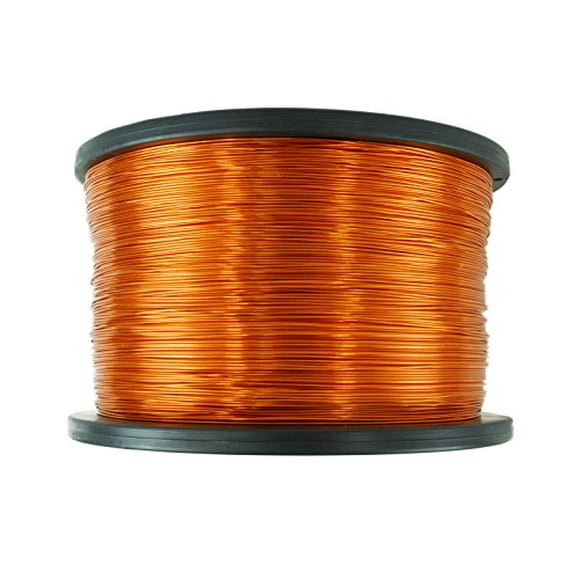 TEMCo 24 AWG Copper Magnet Wire 2.5 lb 1977 ft 155°C Magnetic Coil Green